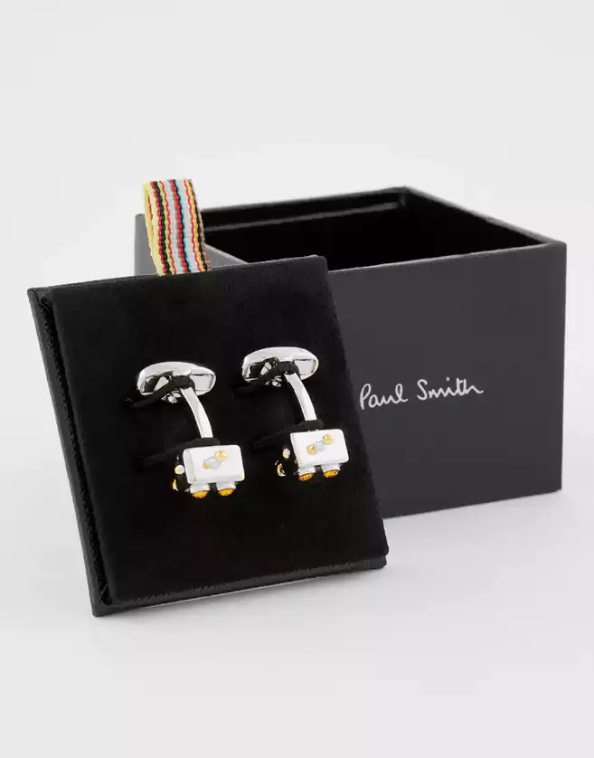 Boutons de Manchette Paul Smith Métallisés Robot