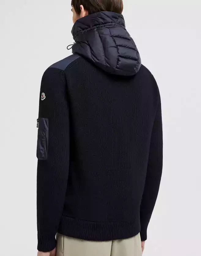 Cardigan Moncler matelassé en laine