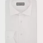 Chemise Canali blanche regular fit en coton