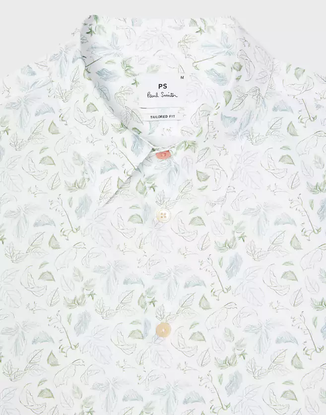 Chemise Paul Smith en coton imprimé Leaf