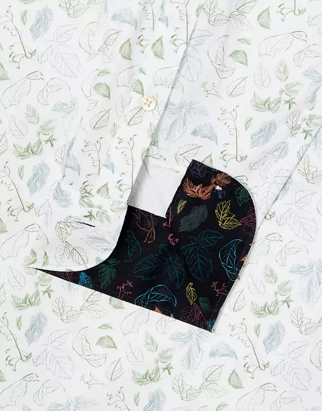 Chemise Paul Smith en coton imprimé Leaf