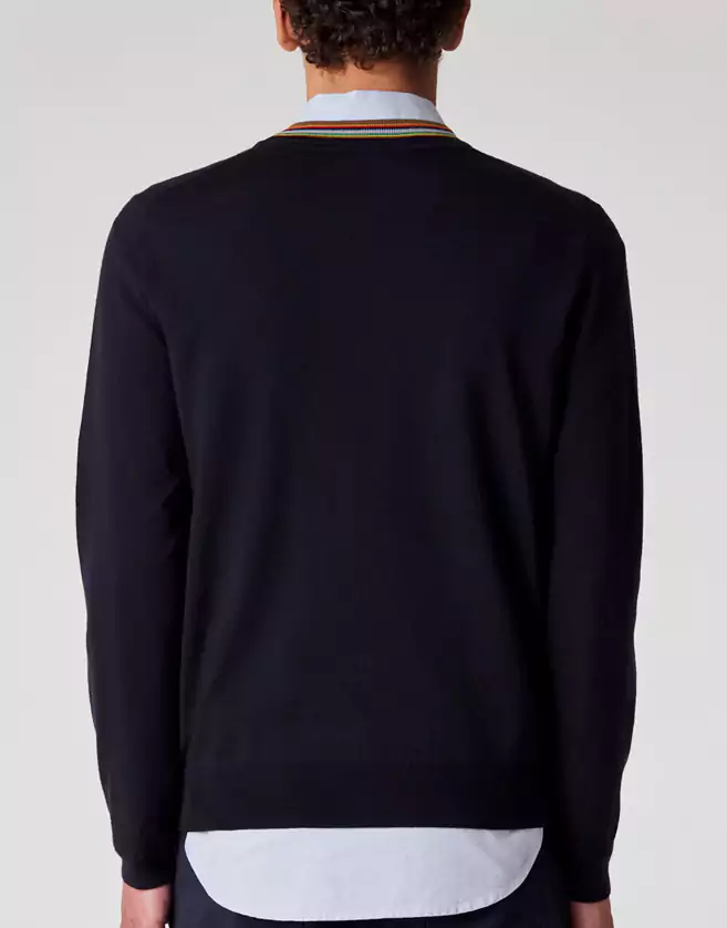 Pull Paul Smith en laine mérinos « Signature Stripe »