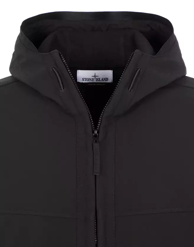 Veste Stone Island à capuche soft shell