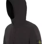 Veste Stone Island à capuche soft shell