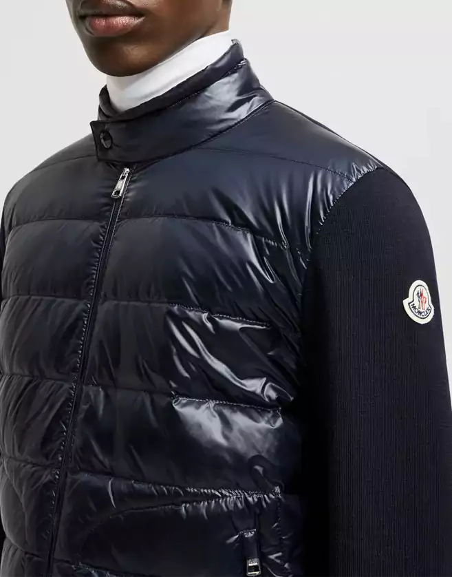 Cardigan Moncler matelassé en laine