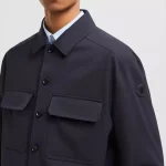 Chemise Moncler en gabardine de laine