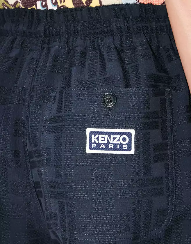 Pantalon de jogging « KENZO Weave » en jacquard de coton.