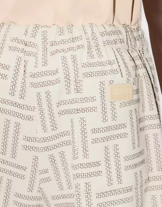 Short élastiqué KENZO, ceinture élastiquée avec cordon ajustable.