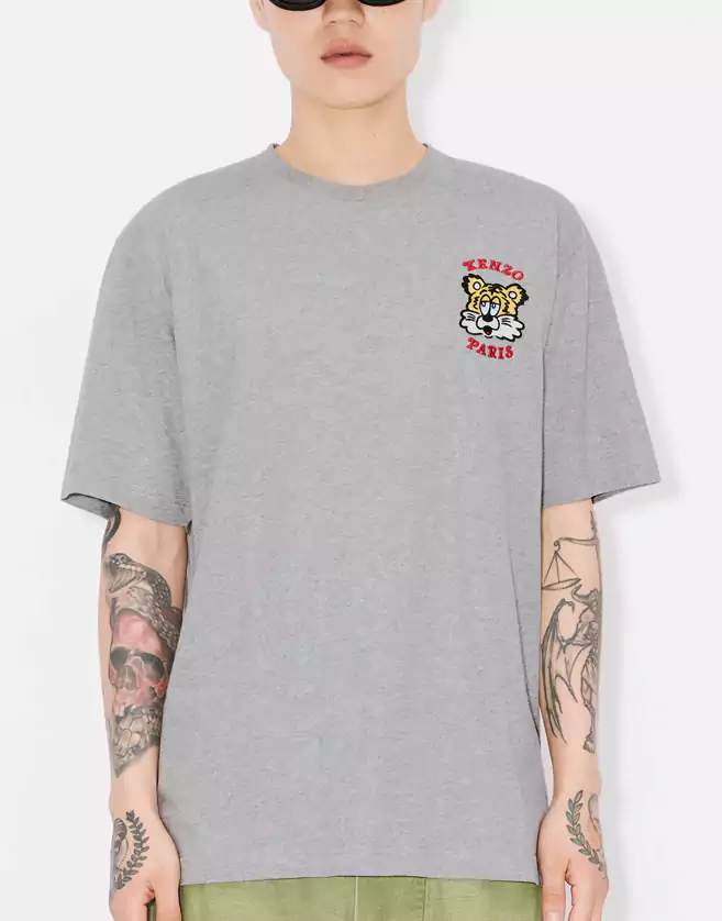 T-shirt Kenzo brodé coupe classique en coton.