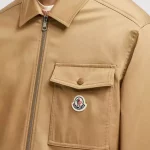 Veste-chemise Moncler zippée en gabardine