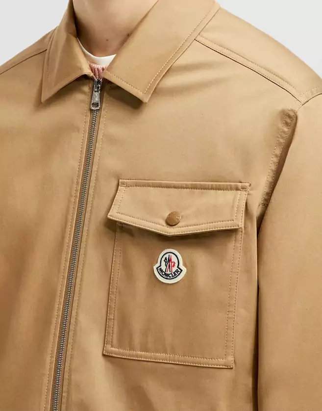 Veste-chemise Moncler zippée en gabardine