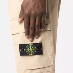 Pantalon Stone Island cargo en coton stretch