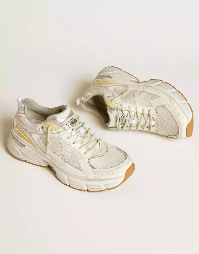 Sneakers Golden Goose « Lightstar » en cuir et mesh